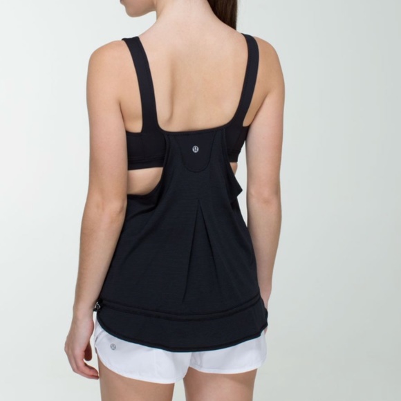 lululemon athletica Tops - Lululemon Run Times Tank Black size 12